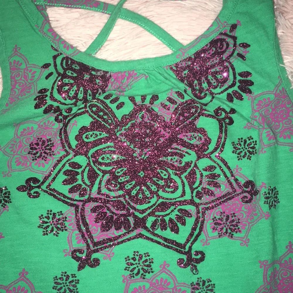 Summer Ready 4 Piece Bundle of Girl's Vibrant Boho Print Tank Tops - Picture 6 of 8
